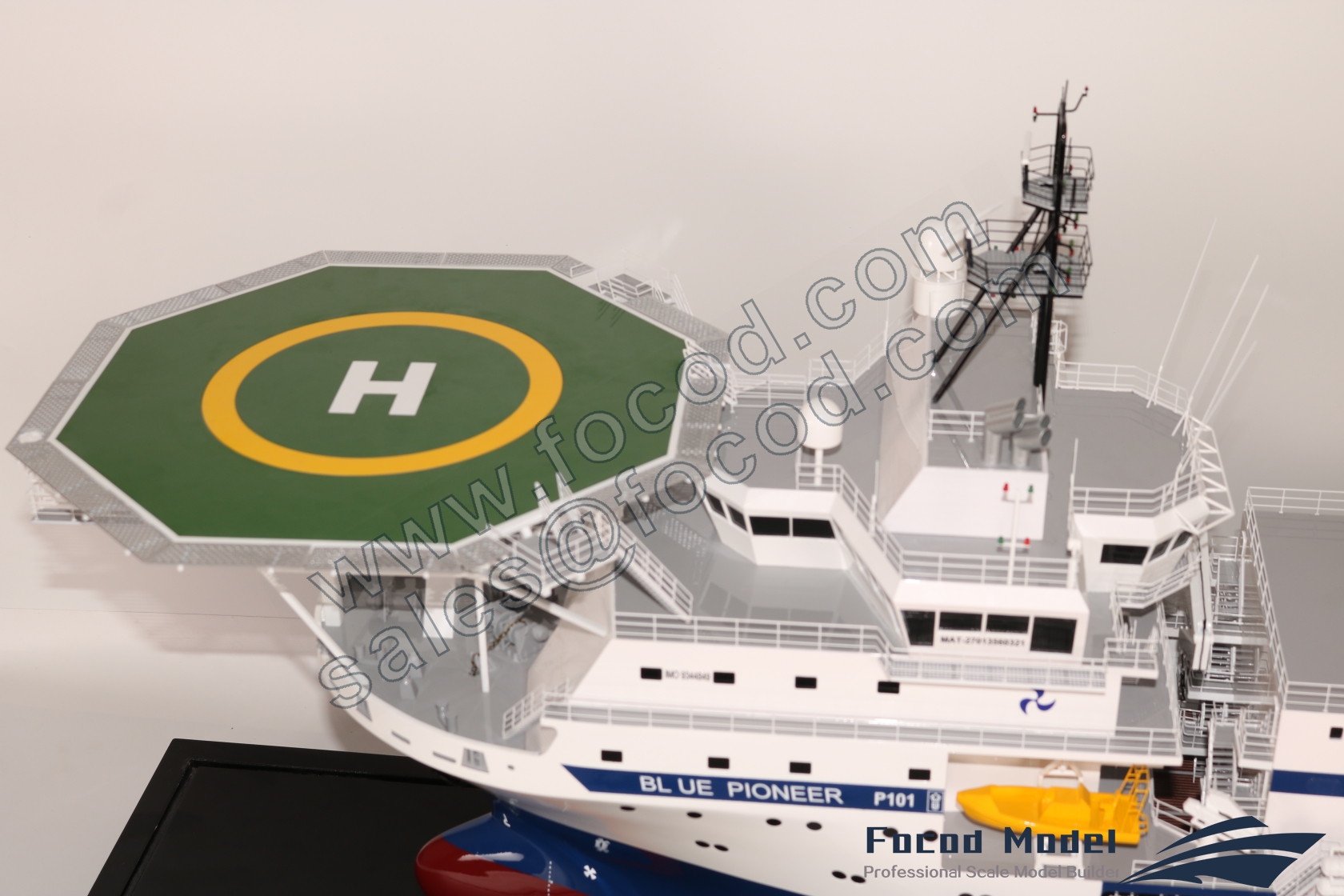customized model of 134m Offshore Support Vessel